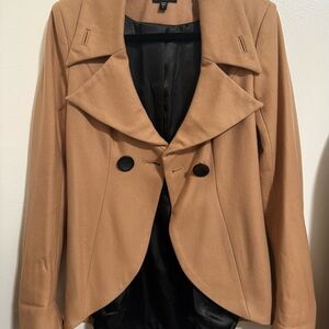 Women's Tan Blazer Jacket